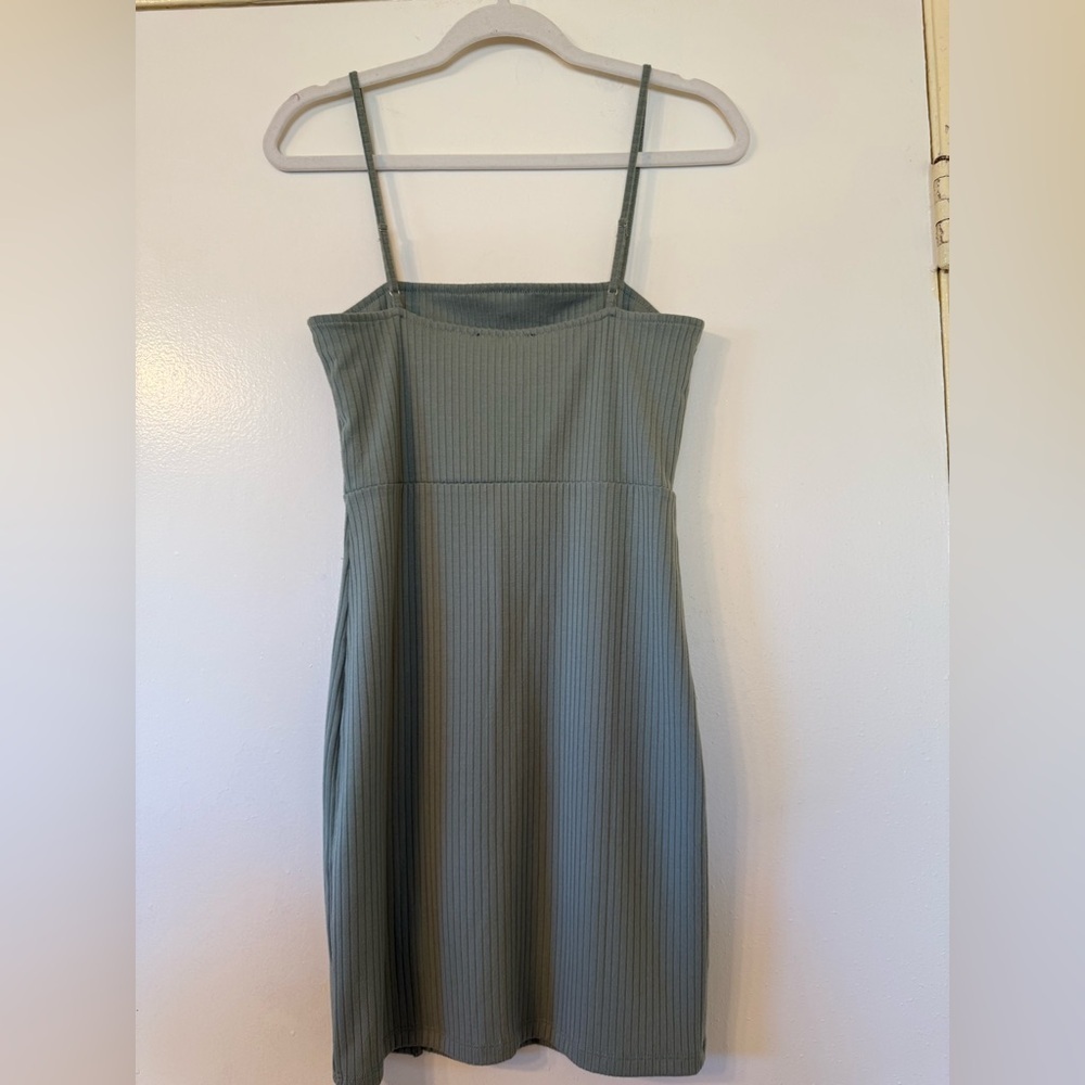 Sage green cotton dress - Picture 4 of 4